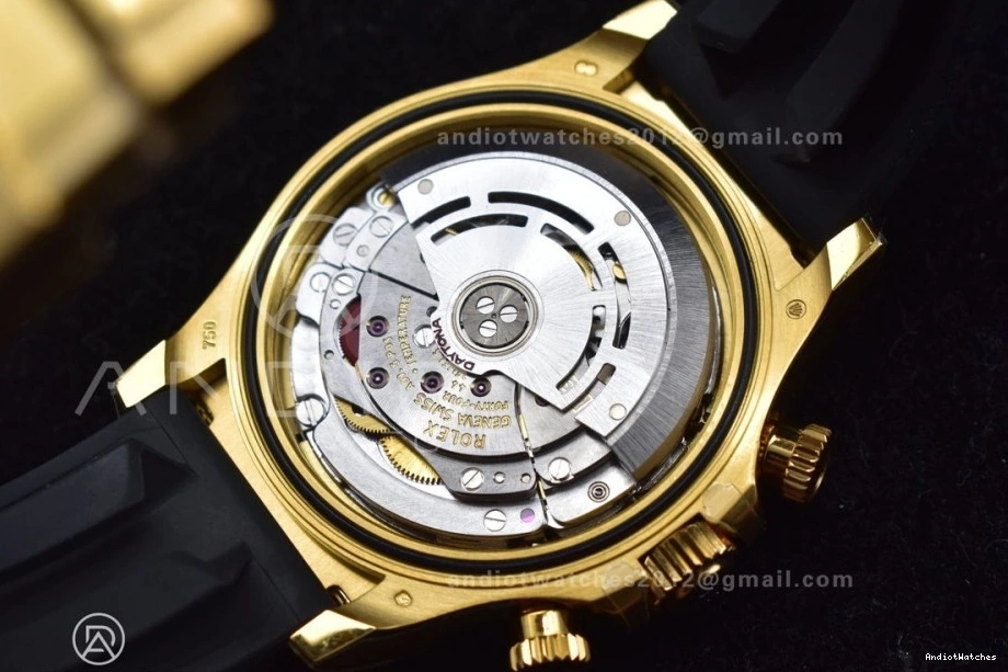 764 Edition BTF on YG Dial 116518 Lume Daytona Best Oysterflex SA Rubber 1:1 Reliable Strap 0716